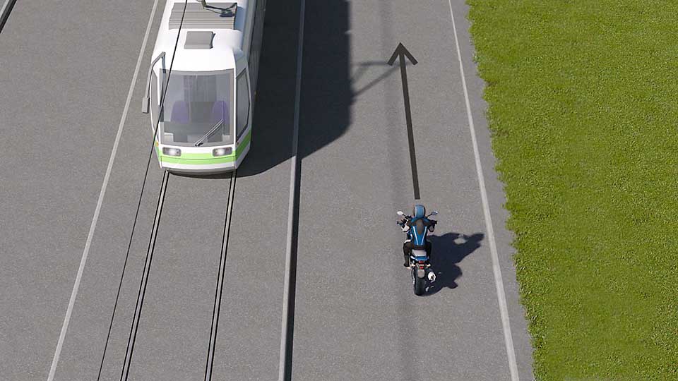 mallinnettu liikennetilanne