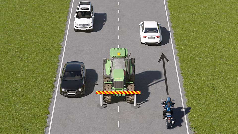 mallinnettu liikennetilanne