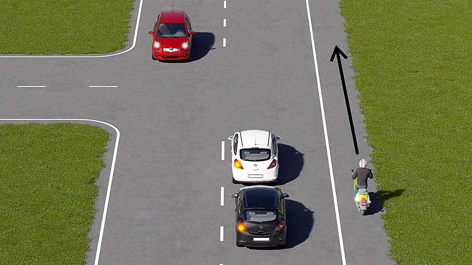 mallinnettu liikennetilanne