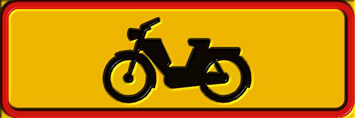 mopoliikenteen keltainen merkki